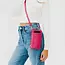 Pretty Simple Woven Double Duty Phone Bag- Woven Fuchsia