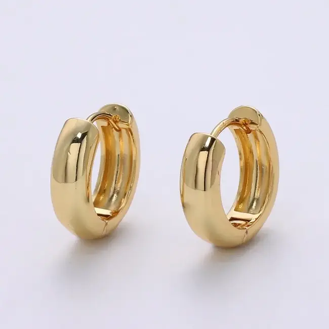 18mm Huggie Earring - Gold