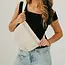 Pretty Simple Diagonal Woven Westlyn Bum Bag- Cream