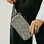 Pretty Simple Emma Woven Clutch Wristlet- Black Checkered
