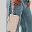 Pretty Simple Emma Woven Clutch Wristlet- Blush Checkered