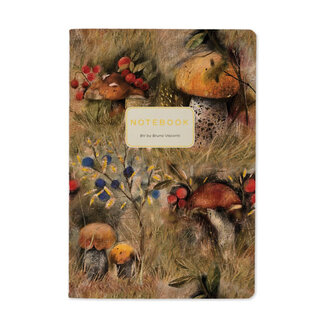 Bruno Visconti Notebook- Mushroom Watercolor