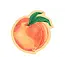 Noteworthy Paper and Press Peach Sticker