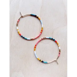 On the Lookout OTL Serpent Hoops- Poppy