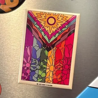 YAMZ: World of Color Flower Pride Flag Magnet