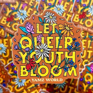 YAMZ: World of Color Let Queer Youth Bloom Sticker