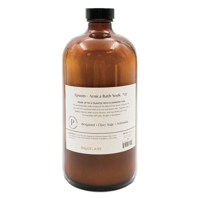 Baudelaire Purifying– Epsom + Arnica Soak 40 oz