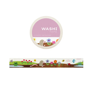 Girl of All Work Washi Tape - Spring Scene