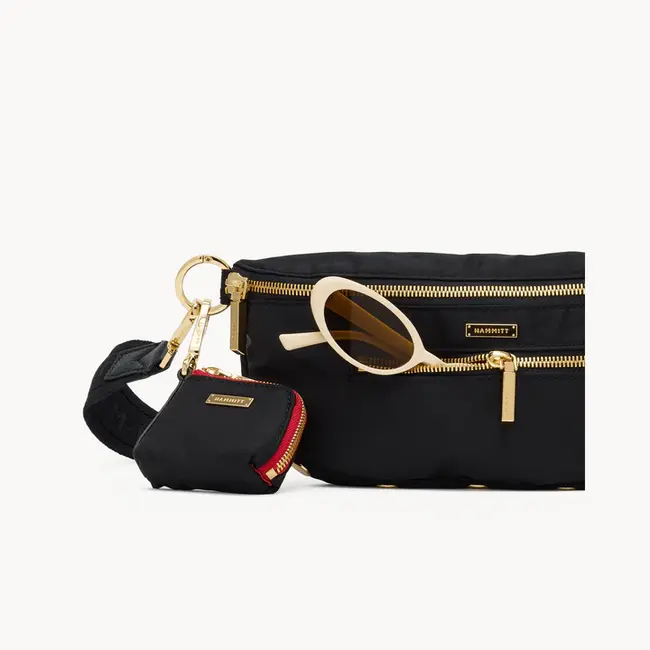 Hammitt Charles Crossbody Med-Black Nylon Cargo-G