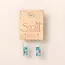 Scout Good Karma Miyuki Frame Earring- Marine/Silver