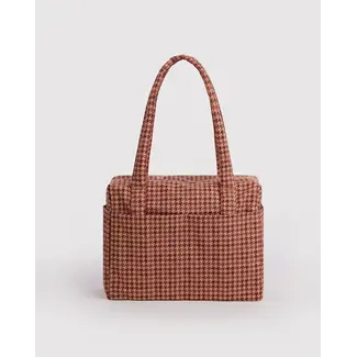 Baggu Small Cloud Carry-On - Tan Houndstooth