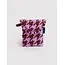 Baggu Puffy Earbuds Case - Pink Houndstooth
