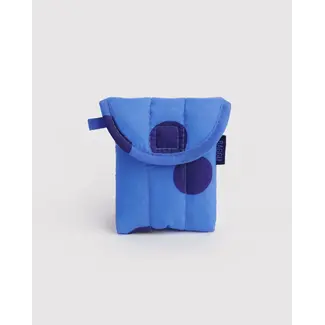 Baggu Puffy Earbuds Case - Blue Polka Dot