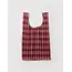Baggu Pleated Baggu - Azalea Pink Tartan