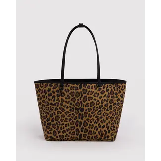 Baggu Large Nylon Reversible Tote - Leopard Mix