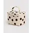 Baggu Large Cosmetic Case - Cream and Black Polka Dot