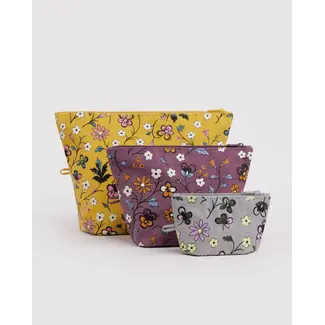 Baggu Go Pouch Set - Wildwood Mix