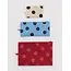 Baggu Flat Pouch Set - Polka Dot Mix