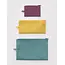 Baggu Flat Pouch Set - Jewel Mix