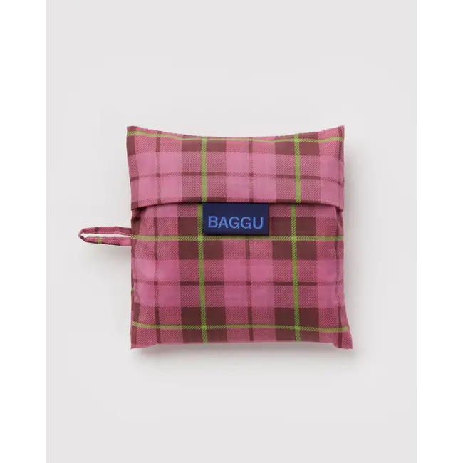 Baggu Standard Baggu - Azalea Pink Tartan