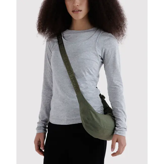 Baggu Small Nylon Crescent Bag - Caper