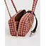 Baggu Small Nylon Bowler Bag - Tan Houndstooth