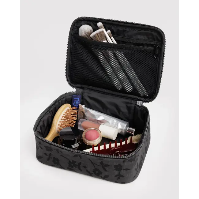 Baggu Small Cosmetic Case - Charcoal Ditsy Floral