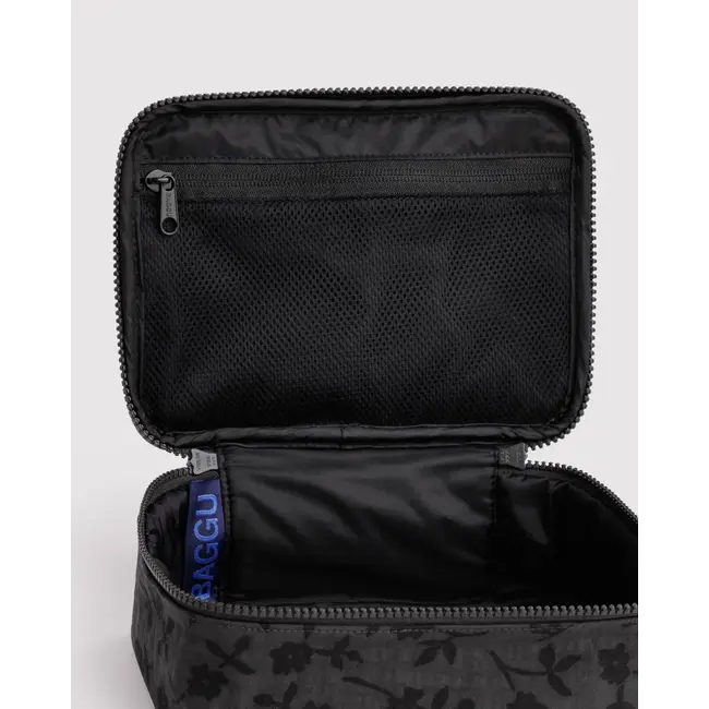Baggu Small Cosmetic Case - Charcoal Ditsy Floral