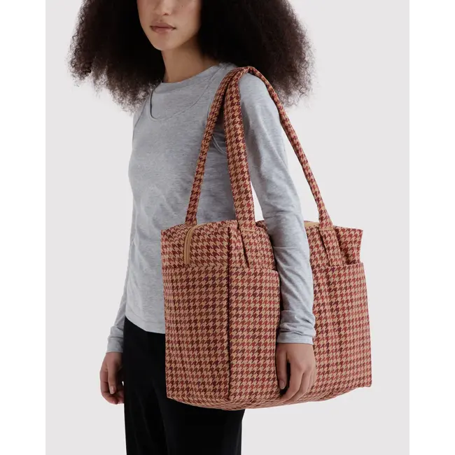 Baggu Small Cloud Carry-On - Tan Houndstooth