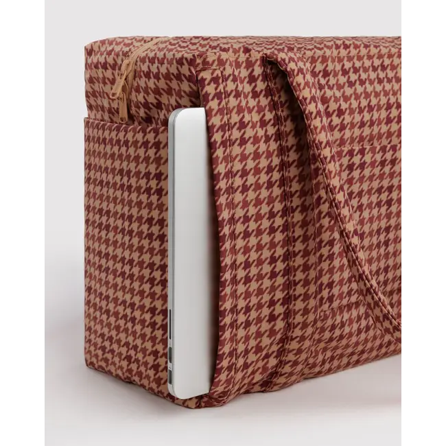 Baggu Small Cloud Carry-On - Tan Houndstooth