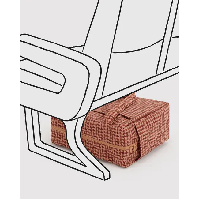 Baggu Small Cloud Carry-On - Tan Houndstooth