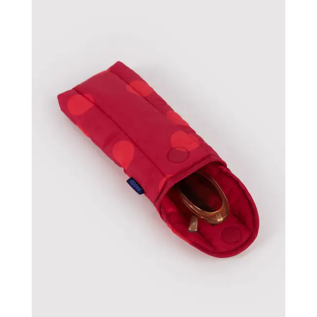 Baggu Puffy Glasses Sleeve - Red Polka Dot