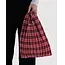 Baggu Pleated Baggu - Azalea Pink Tartan