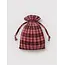 Baggu Pleated Baggu - Azalea Pink Tartan