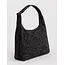Baggu Nylon Shoulder Bag - Charcoal Ditsy Floral