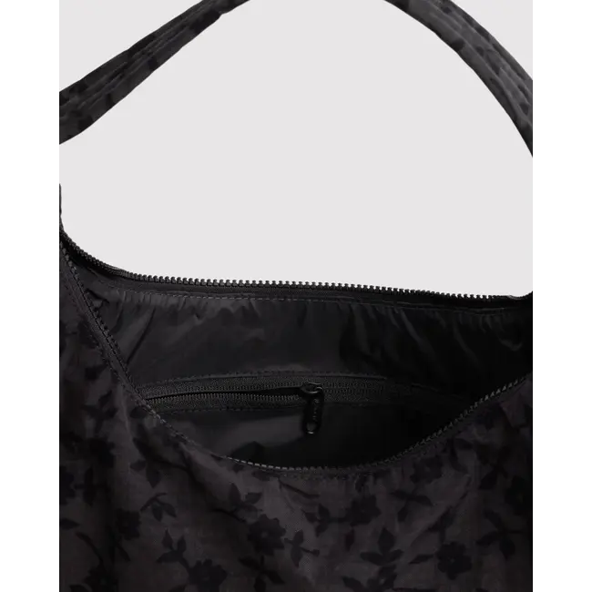 Baggu Nylon Shoulder Bag - Charcoal Ditsy Floral