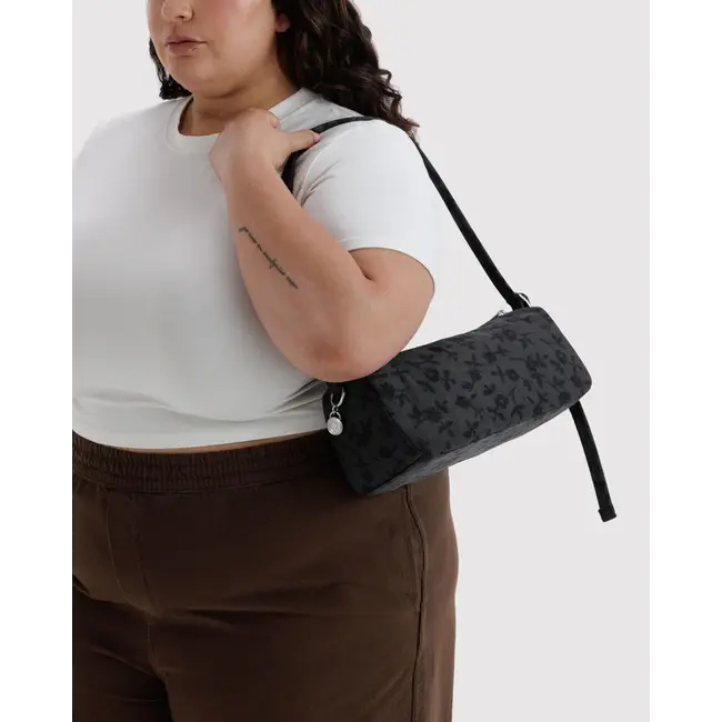 Baggu Nylon Loaf Bag - Charcoal Ditsy Floral