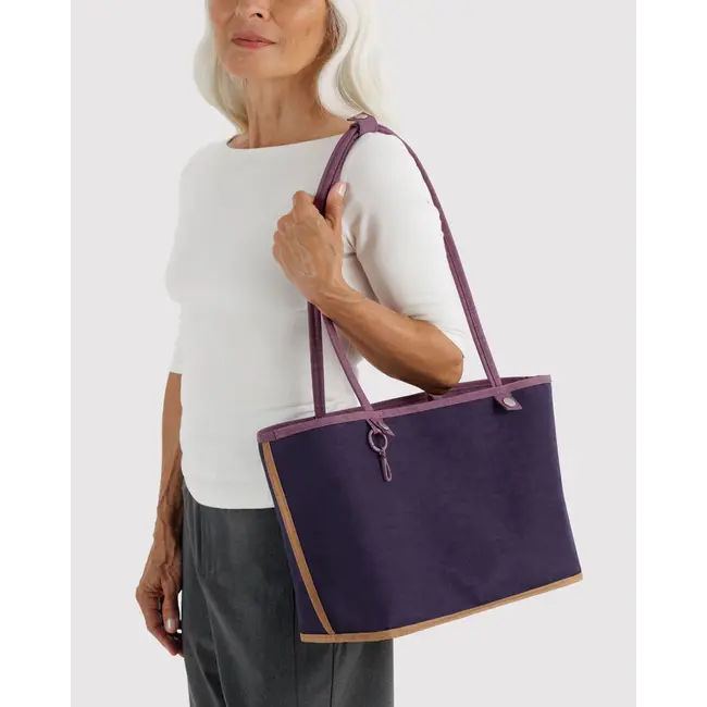 Baggu Medium Nylon Reversible Tote - Wild Plum Mix