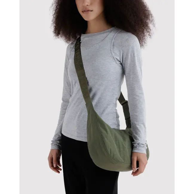 Baggu Medium Nylon Crescent Bag - Caper