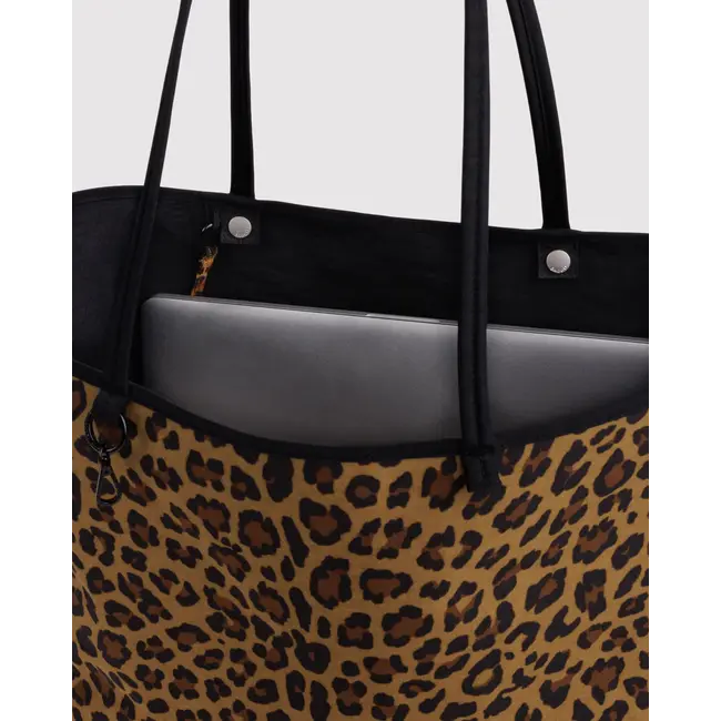 Baggu Large Nylon Reversible Tote - Leopard Mix