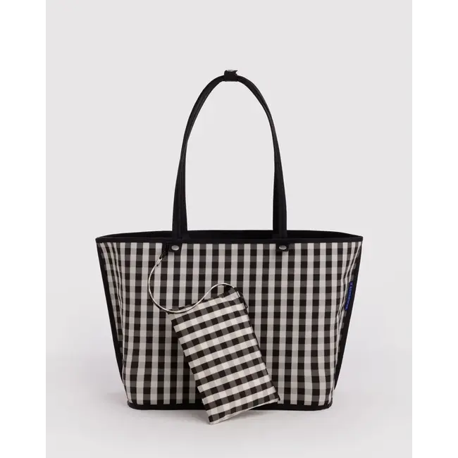 Baggu Large Nylon Reversible Tote - Black Mix