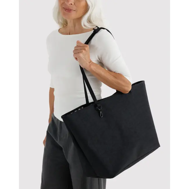 Baggu Large Nylon Reversible Tote - Black Mix