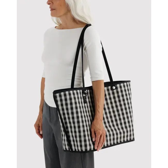 Baggu Large Nylon Reversible Tote - Black Mix