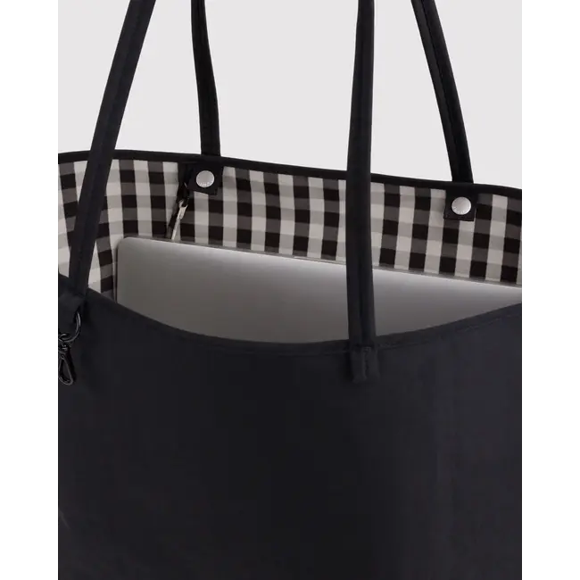 Baggu Large Nylon Reversible Tote - Black Mix