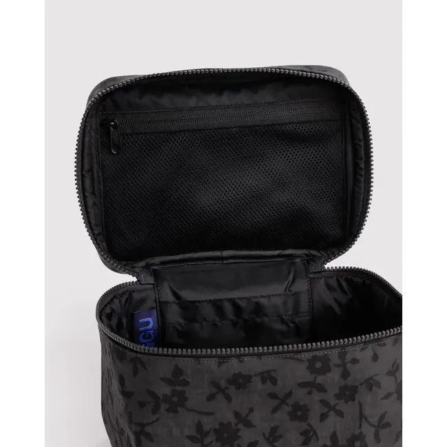 Baggu Large Cosmetic Case - Charcoal Ditsy Floral