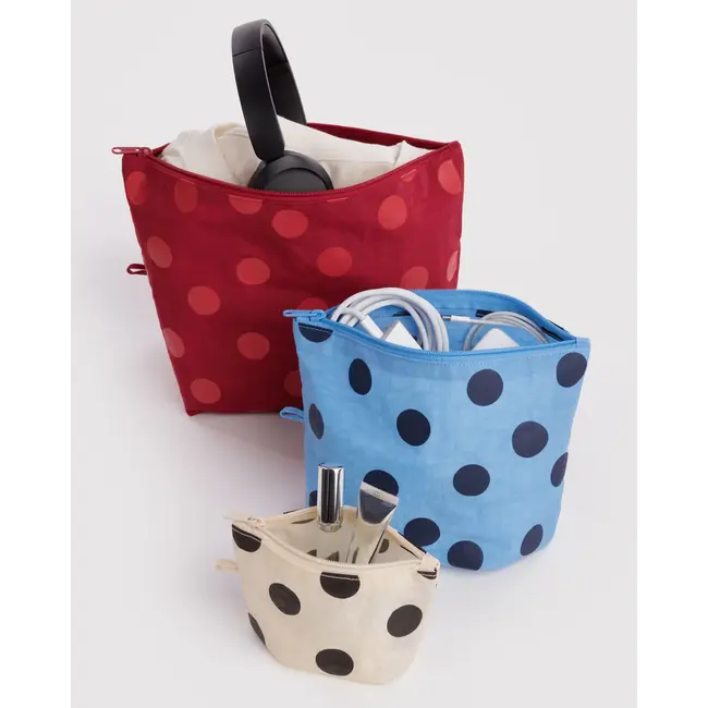 Baggu Go Pouch Set - Polka Dot Mix