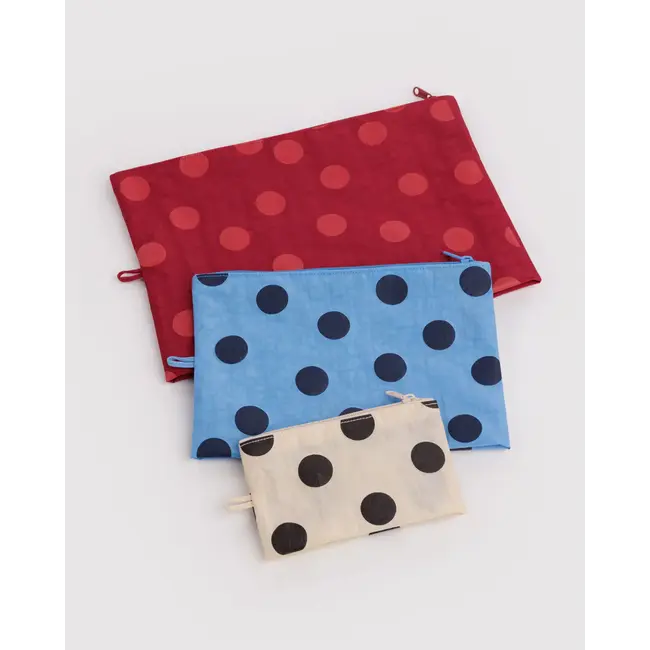 Baggu Go Pouch Set - Polka Dot Mix