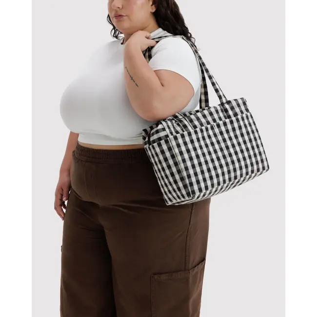 Baggu Everyday Cloud Bag - Black and Cream Gingham