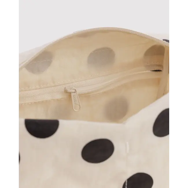 Baggu Dopp Kit - Cream and Black Polka Dot