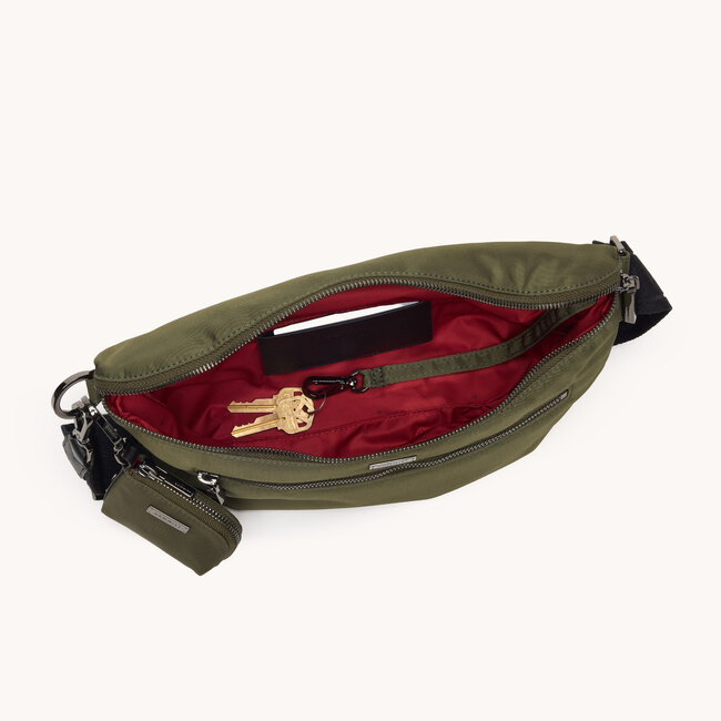 Hammitt Charles Crossbody Large- Jade Nylon/Gunmetal